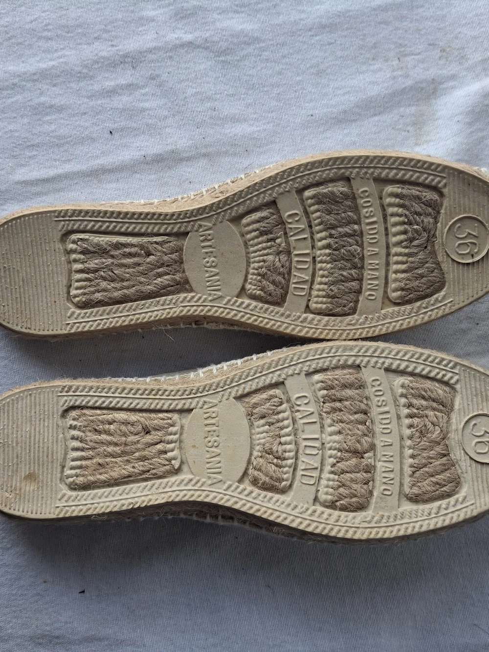 Light Cream Canvas Espadrille Slip-Ons